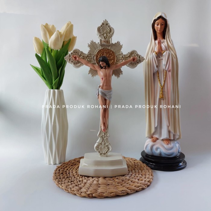 Patung Bunda Maria Fatima 40cm