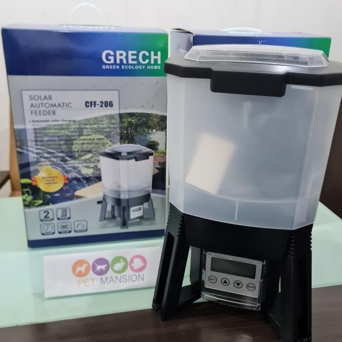 SUNSUN CFF 206 AUTO FEEDER FOOD TIMER MAKAN IKAN OTOMATIS KOLAM