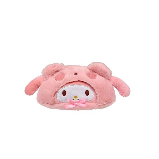 Fur pen case sanrio tempat pensil bulu melody kuromi cinnamoroll