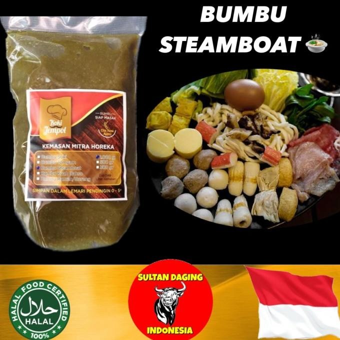 

BUMBU STEAMBOAT KOKI JEMPOL 1 KG/ BUMBU STEAMBOAT PREMIUM/ BUMBU KUAH KGS