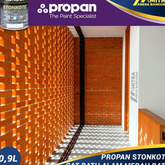 Propan Stonkote Cat Bata Merah / Coating Bata Merah Pelapis Batu Alam