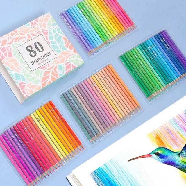 

Brutfuner 80 Color Light Color Oily Colored Cil Sketch Drawing