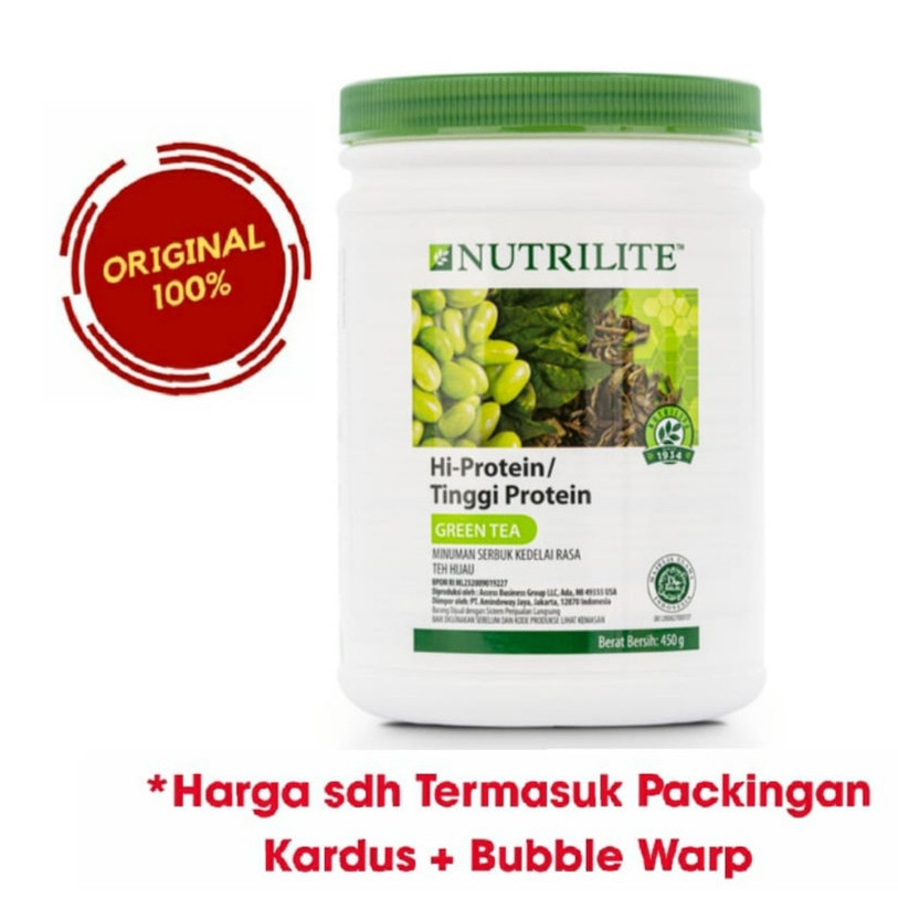 AMWAY Hi Protein Green Tea 450 gr Nutrilite Original / AMWAY ORI