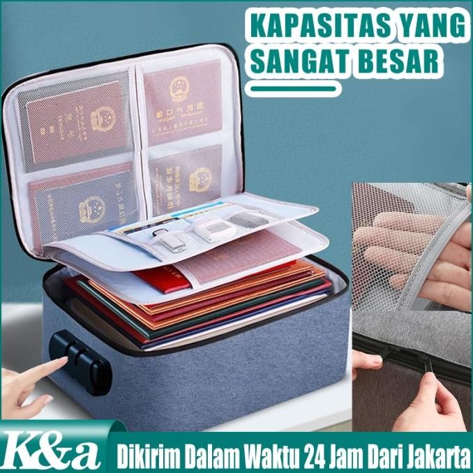 

Populer Tas Penyimpan Dokumen Tahan Api Dan Air Tempat Berkas Map/ Arsip Koper