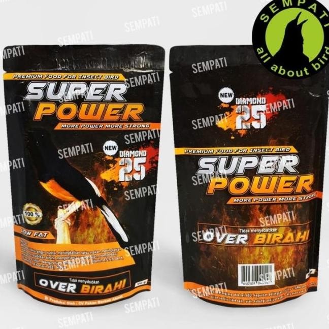 Pur Super Power Diamond Insect Bird Food Pakan Burung Murai Batu Voer