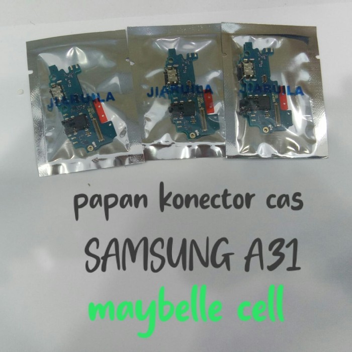flexible konektor cas/papan konektor cas samsung A31 ori
