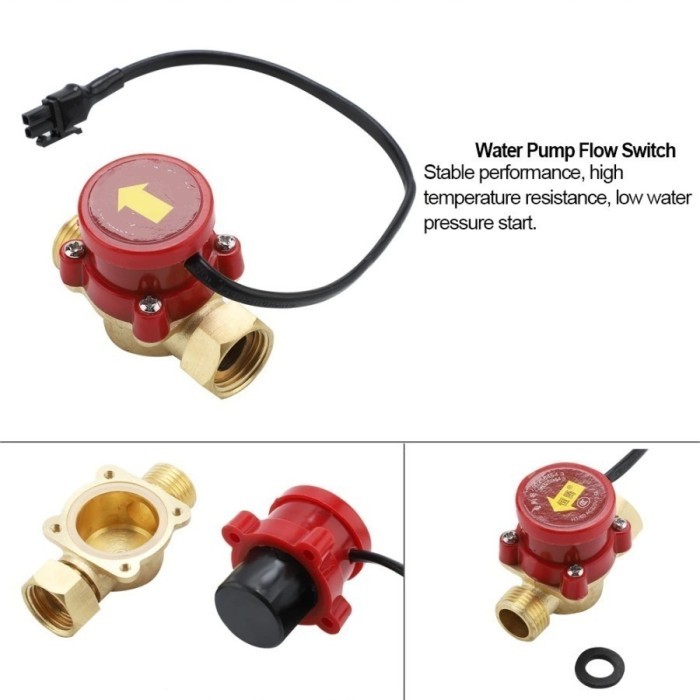Flow Switch 1/2 inch Saklar Otomatis Pompa Booster Water switch 1/2''