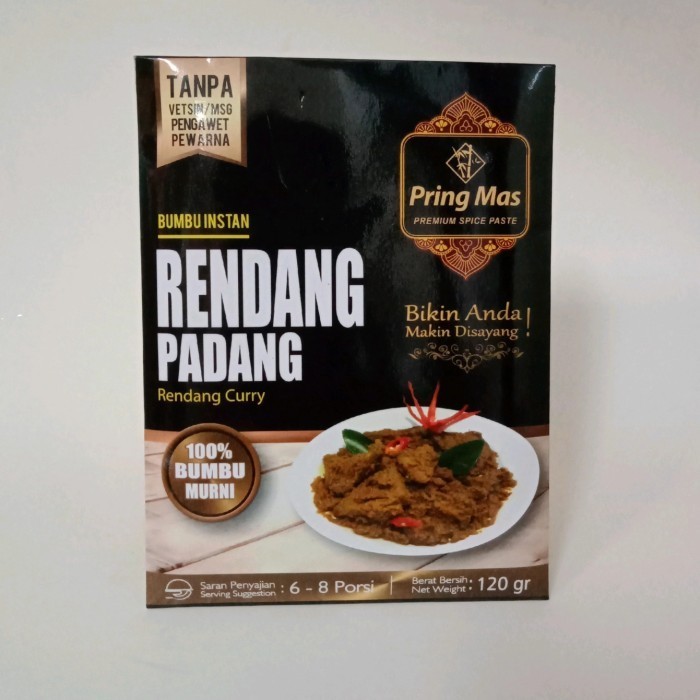 

Lhiu Pring Mas Bumbu Instan Rendang Padang 120 Gr