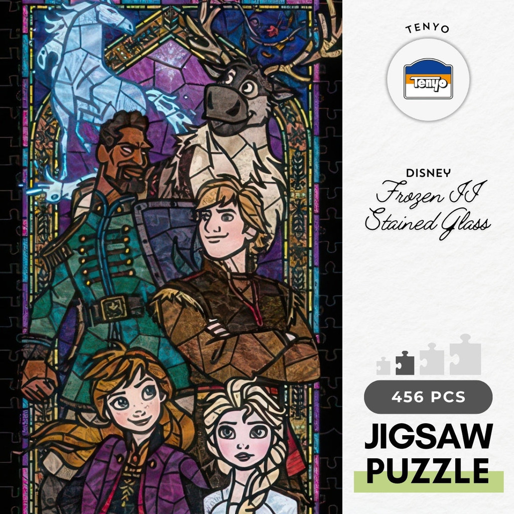 Tenyo DSG-456-739 Disney - Frozen II Stained Glass Jigsaw Puzzle