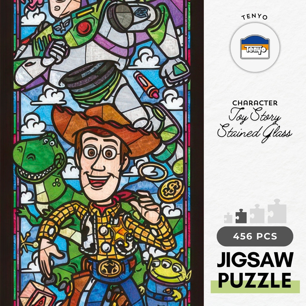 Tenyo DSG-456-719 Pixar - Toy Story Stained Glass Jigsaw Puzzle