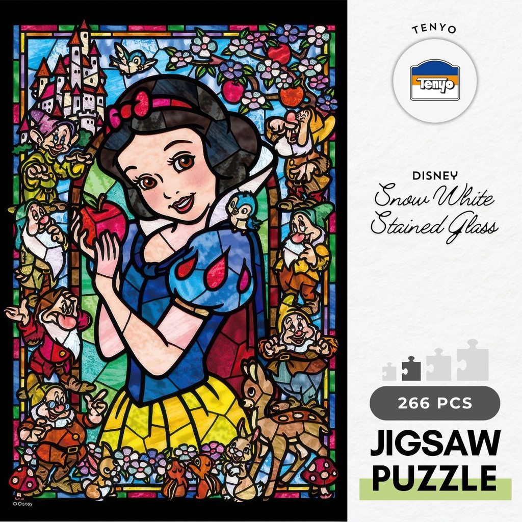 Tenyo DSG-266-957 Disney - Snow White Stained Glass Jigsaw Puzzle