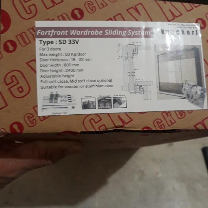 Roda Dan Rel Sliding Knockers Sd 33V