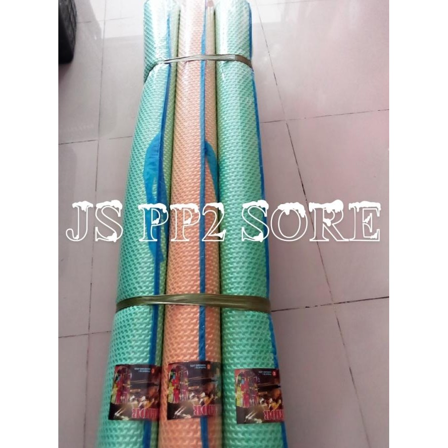 Karpet / Tikar Lantai Plastik Spon Eva - Bintik Timbul Polos Warna