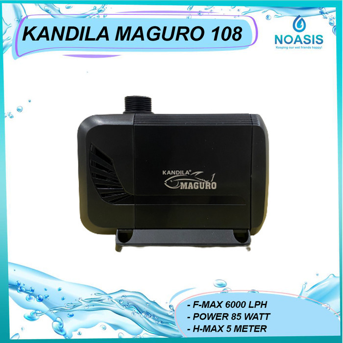 KANDILA MAGURO 108 Pompa Celup Kolam Ikan KOI Water Pump Kolam 6000 LH