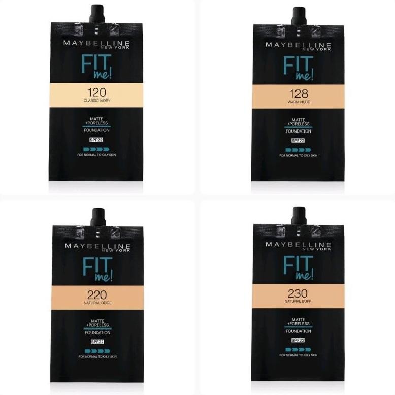 MAYBELLINE Fit Me Matte + Poreless Foundation SPF 22 Sachet 5ml