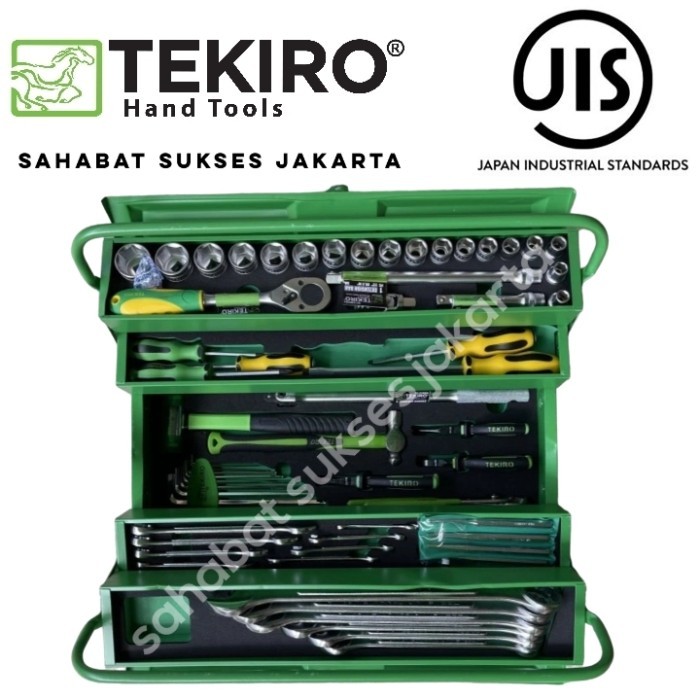 mekanik tool set 66 pcs TEKIRO tools box set / peralatan perkakas