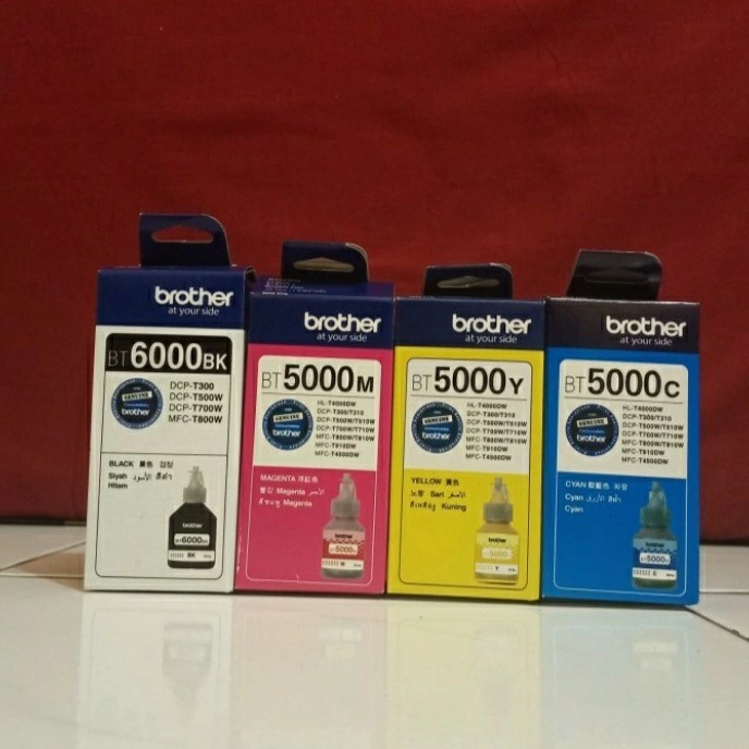 

TINTA BROTHER BT600BK, BT5000M, BT5000Y, BT5000C 1 Sheet
