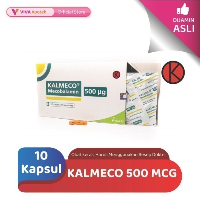 Kalmeco 500 mcg / Mecobalamin / Neuropati / Gangguan Saraf (10 Kapsul)