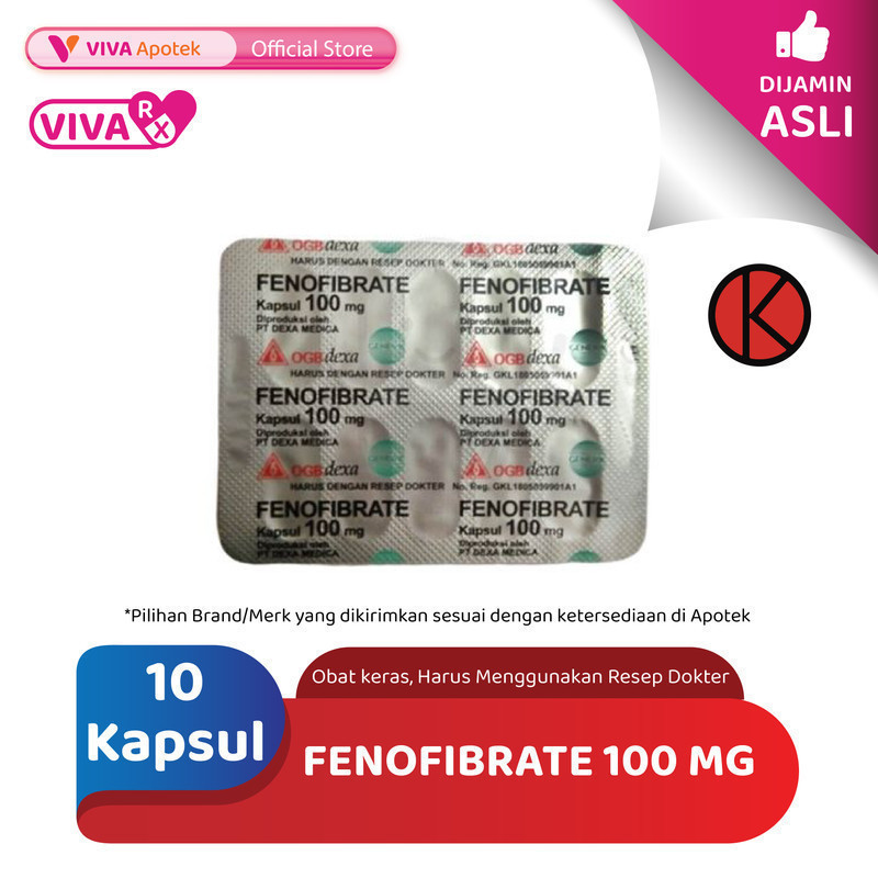 Fenofibrate 100 mg (10 Kapsul)