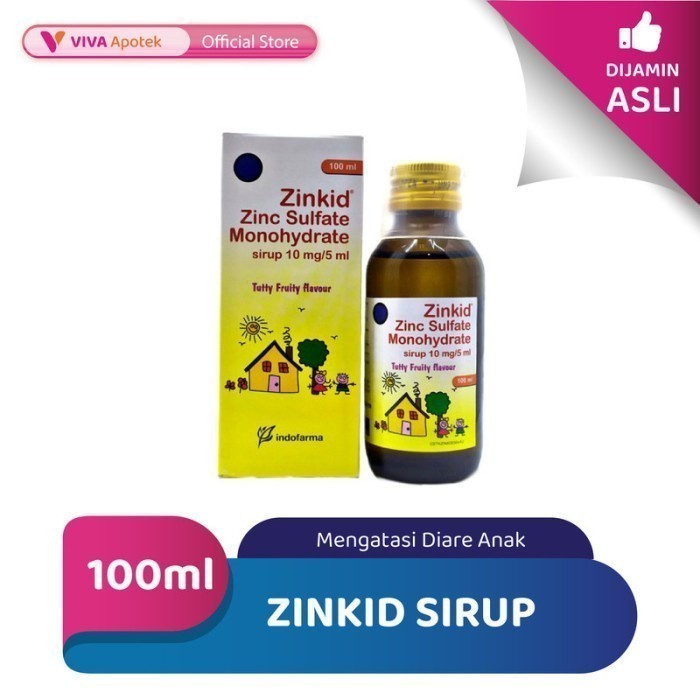 Zinkid Sirup untuk Mengatasi Diare Anak (100 ml)