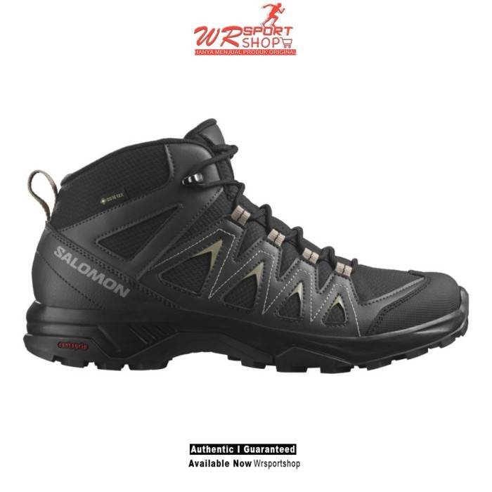 Salomon X Braze MID GTX Mens Hiking Shoes - Black / Phantom ORIGINAL