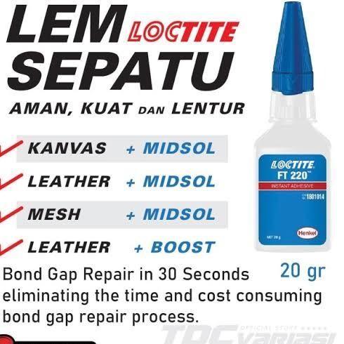 

Lem Ft220 Instant - Lem Sepatu Kulit Kanvas