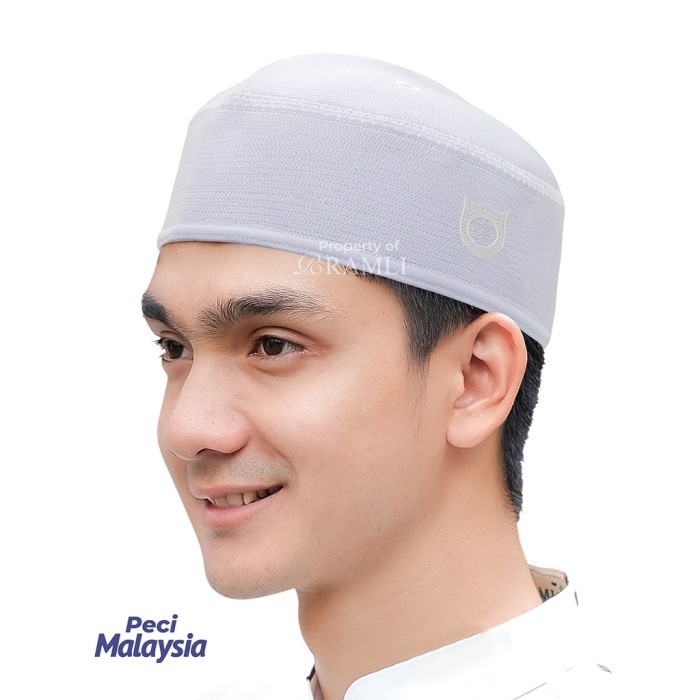 Ramli Chusnan Peci Songkok Malaysia Logo Putih Diskon