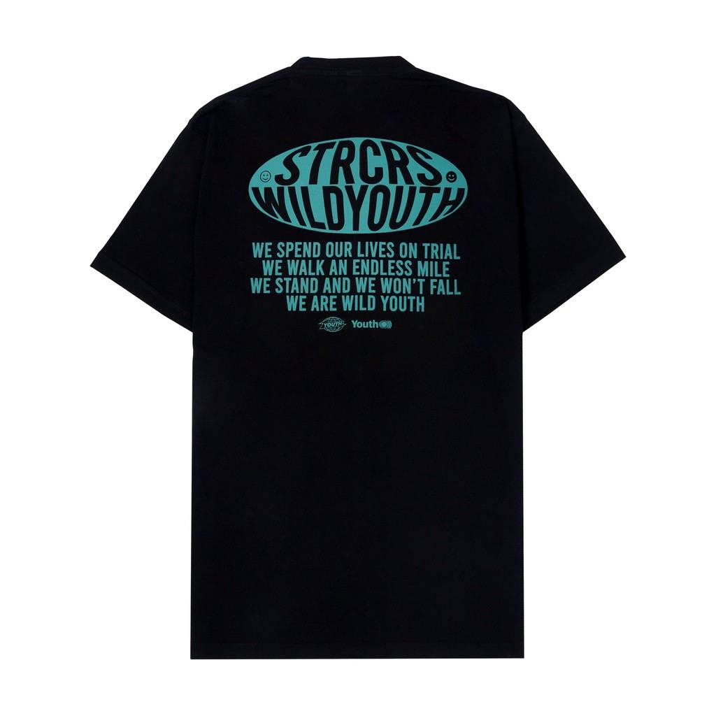 STARCROSS Kaos Pria - GLOBE FONT - Black Baju Kaos