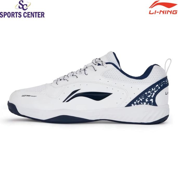 New Sepatu Badminton Lining Ultra Power AYTT045 White / Navy
