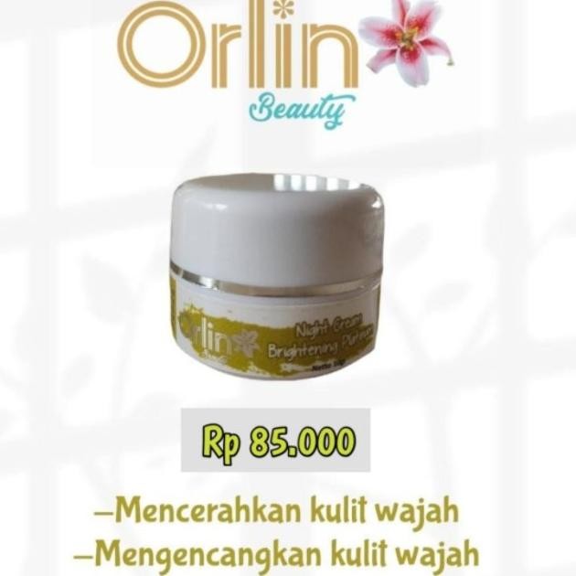 Krim Pemutih Wajah Orlin Bpom/1 Paket Brhtening Platinum
