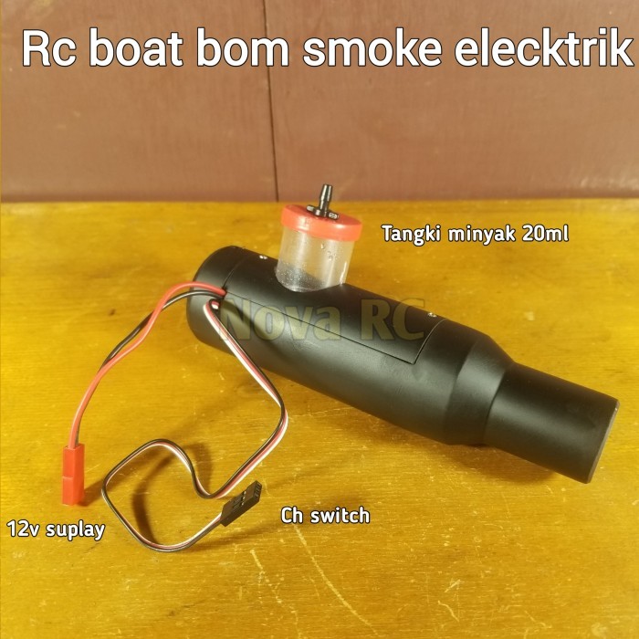 Modul Asap Rc Boat Bom Smoke Electric Asap Tebal Dan Tangki Terpisah Diskon