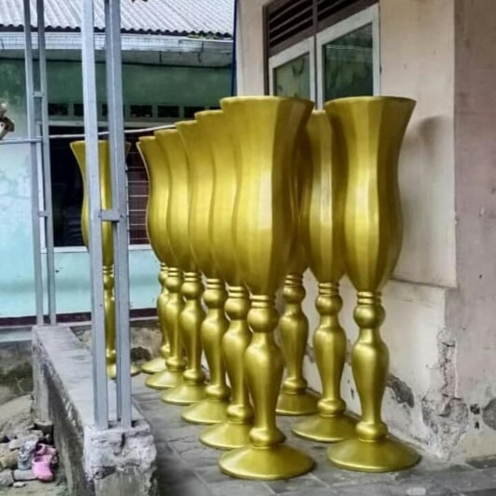 VAS BUNGA FIBER/DEKORASI PELAMINAN,CATERING DLL