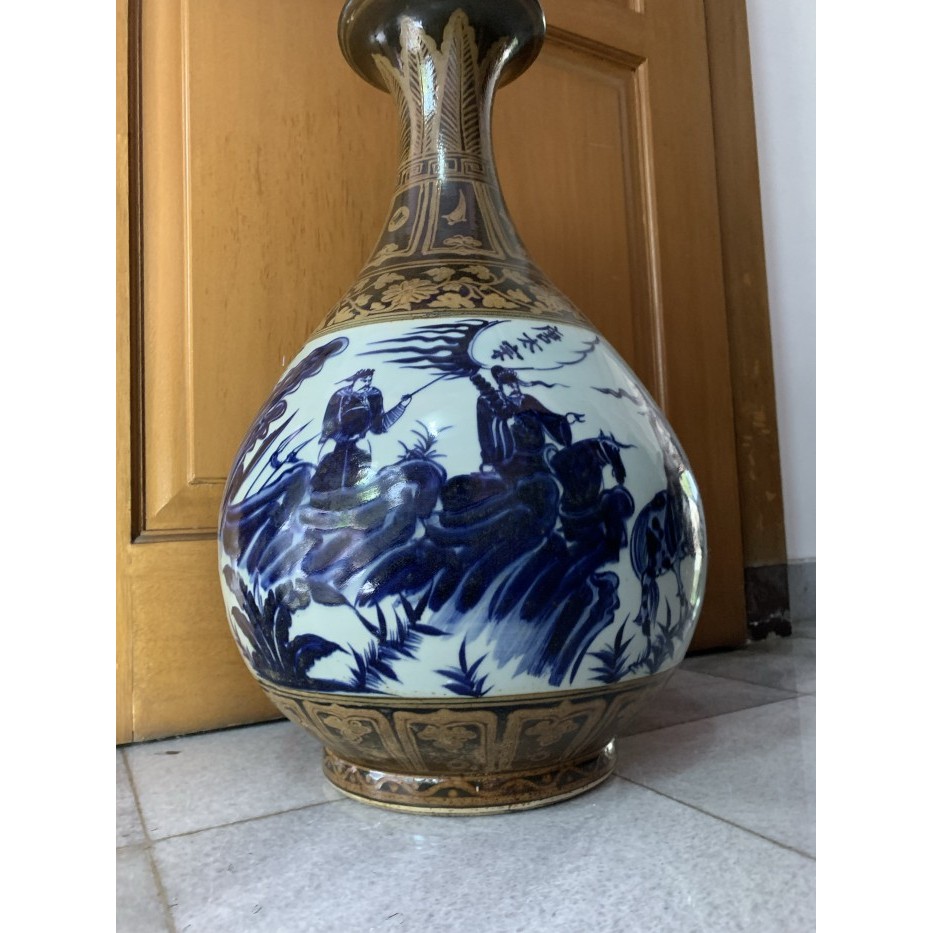 GUCI ANTIK CINA GUCI LUKIS TUA LANGKA DINASTY YUAN TINGGI 60CM GRADE 1