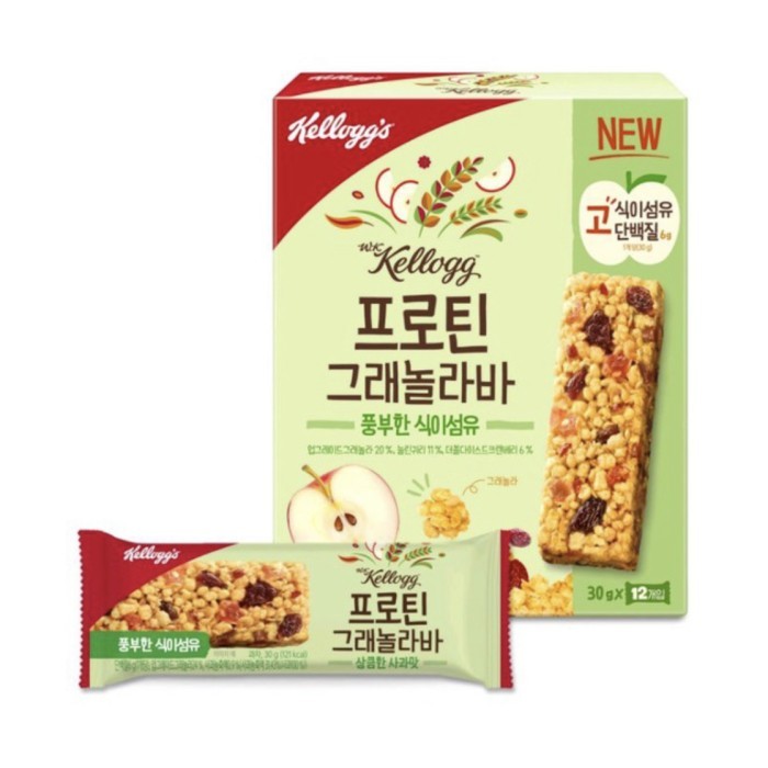 

Kelloggs Protein Granola Bar / Energy Bar Made In Korea