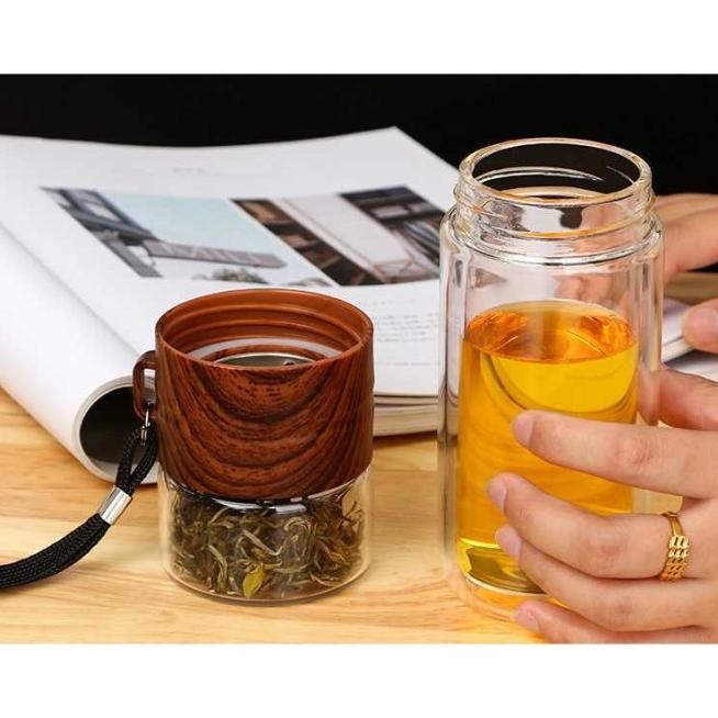 Botol Infused Water / Botol Num Tumbler Termos Dengan Saringan Teh