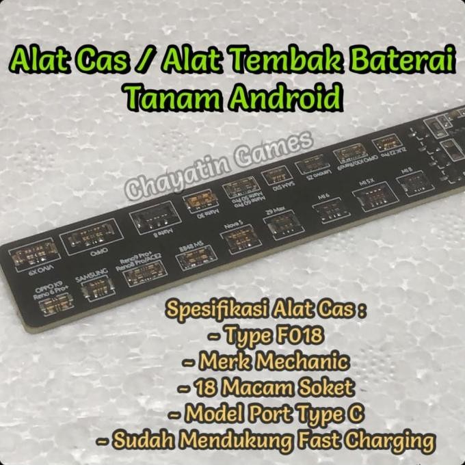 Alat Cas / Alat Tembak Baterai Tanam HP Merk Mechanic Khusus Untuk HP Android 18 in 1 TKY