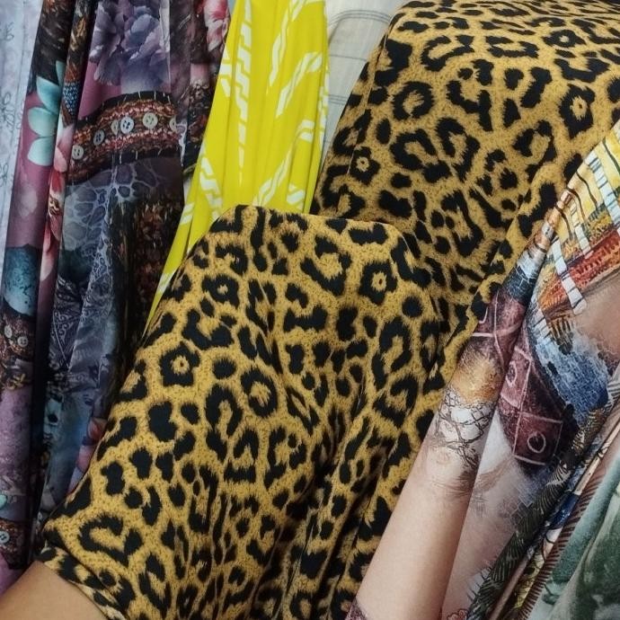 Jual Bahan Wolfis Motif Macan Leopard Kain Pesanan Khusus