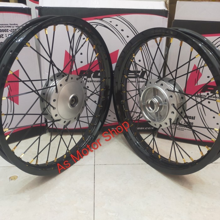 VELG SET ROSSI HONDA WIN DEPAN 160 RING 18 BELAKANG 185 17 TROMOL SET