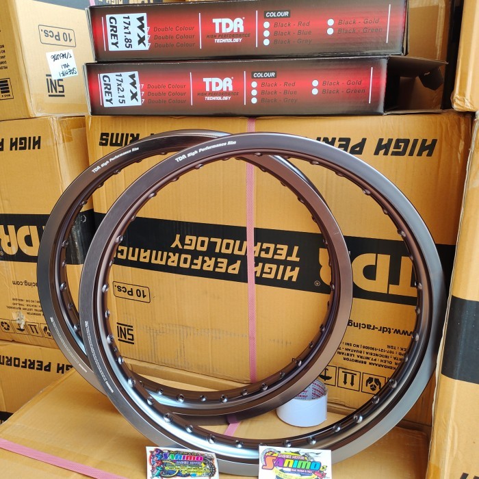 Velg tdr w shape set 185/215 ring 17 Titanium Grey