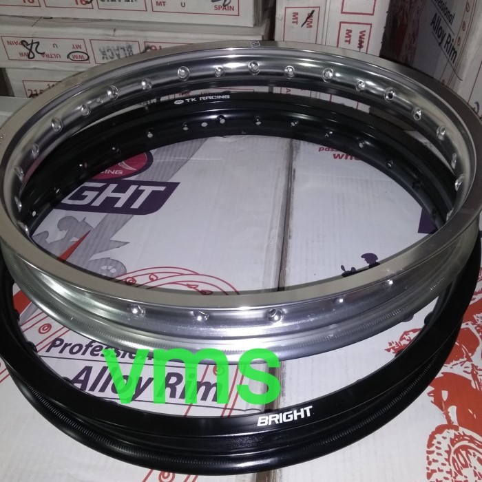velg TK bright ring 19 185 hold lubang 28