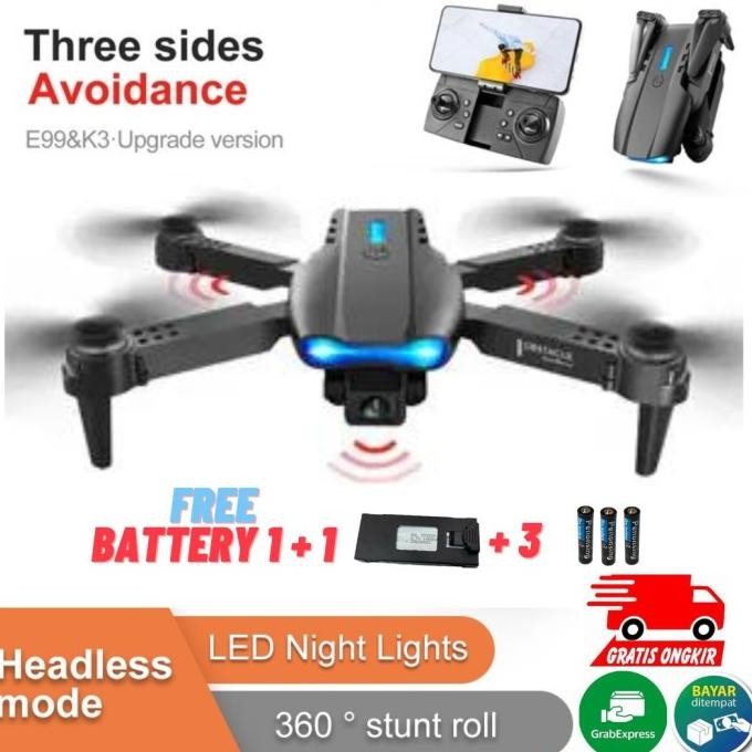 Jual Drone Quadcopter E99 K3 Pro Camera 4K Baterai 1800 Mah Premium