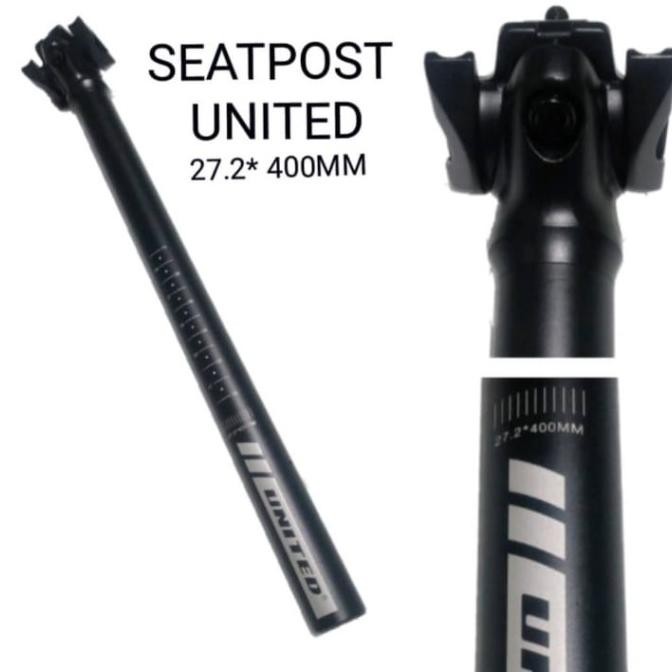 United Seatpost 27.2 X 400 Mm Alloy Tiang Sadel Sepeda Roadbike Balap  Ready