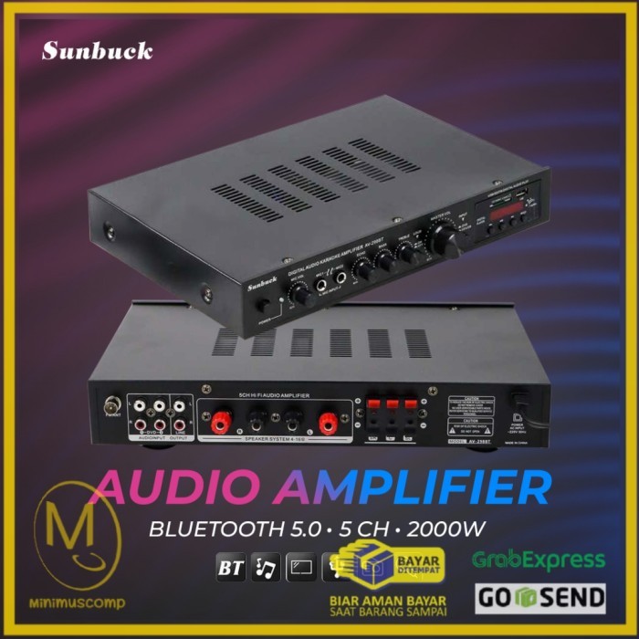 Amplifier Home Theater 5.1 Surround/Karaoke 2000w Bluetooth/hifi