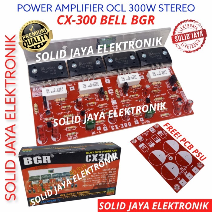 KIT POWER OCL 300W CX300 STEREO CX 300 SANKEN 2 AMPLIFIER BELL BGR ORI