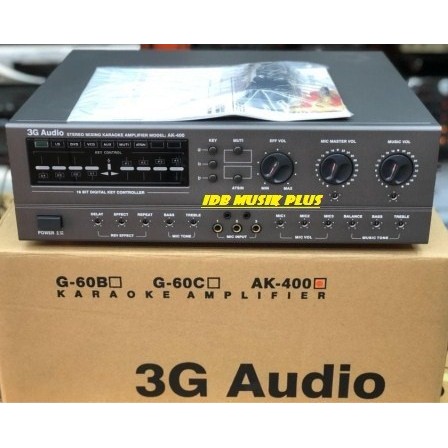 Amplifier Mixer Karaoke 3G Audio Ak400 Ak 400 Original 3G Audio