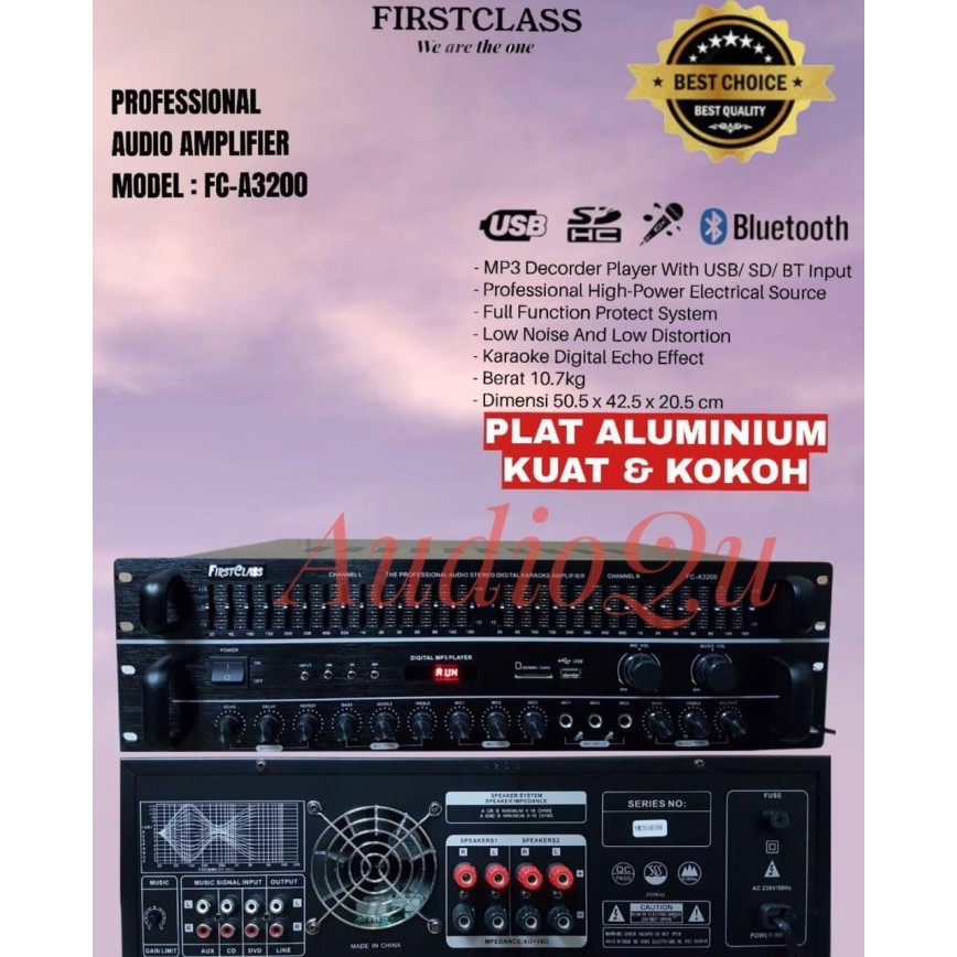 Amplifier Karaoke Firstclass FC A3200/ FC A 3200/ FCA 3200 Bluetooth