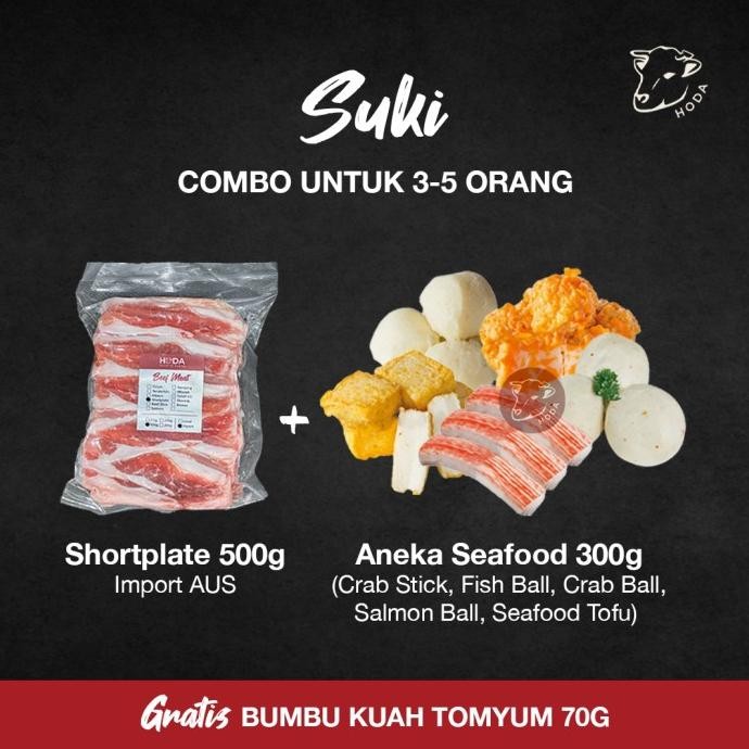 

Paket Combo Shabu / Sukiyaki / Steamboat Beef Slice AUS + Bumbu
