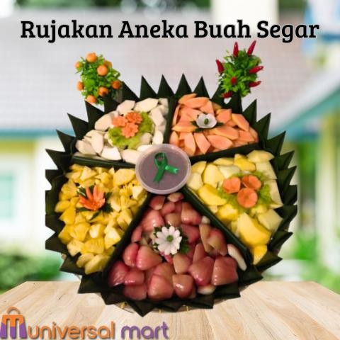 

Rujak Tampah Aneka Buah Segar Porsi 10 Orang