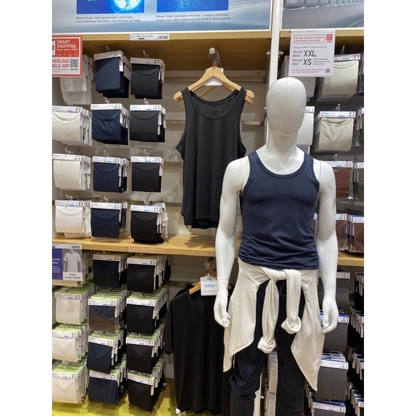 Pria AIRism Tank Top Mesh Anti Bau UNIQLO |6SNXM9v5|