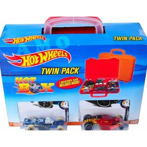 HOT WHEELS TWIN PACK HOT BOX ISI 2 CARRY CASE KOPER KOTAK HOTWHEELS